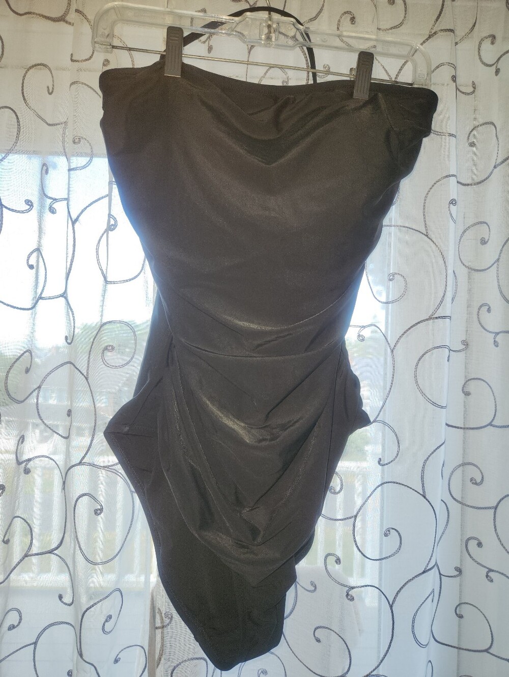 J. Crew Strapless Black Swimsuit Size L